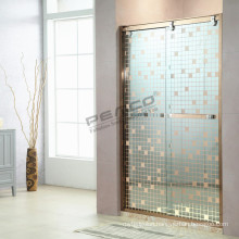 2 glass sliding shower enclosure 304 stainless steel freestanding shower door room